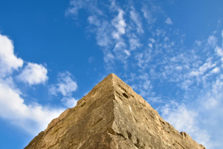 a very large pyramid on a clear day