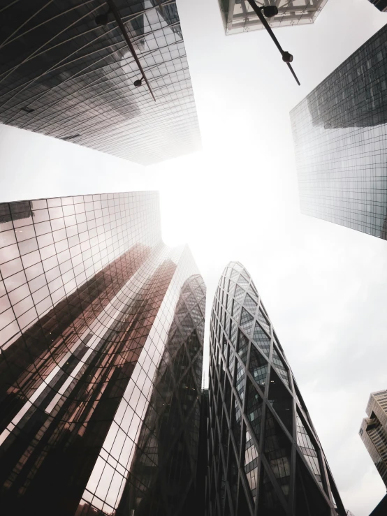 low angle s of buildings with high rise