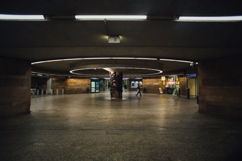 a view from inside a tunnel into the room