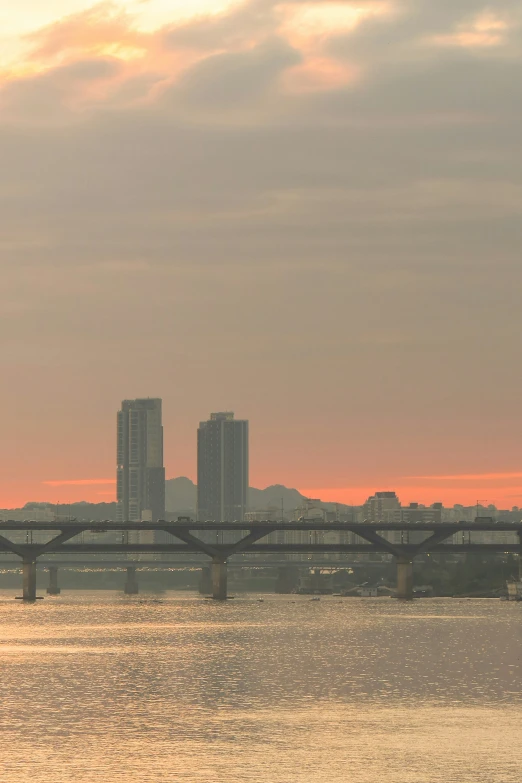 a bridge that is going across a body of water