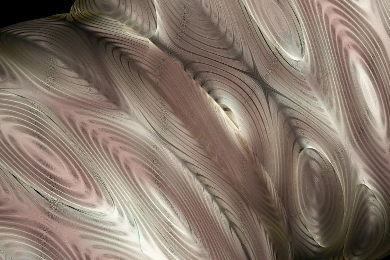 close up of the curved pattern of fabric