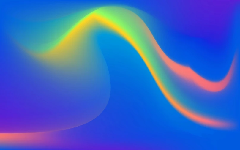 some very colorful colors are shown with waves