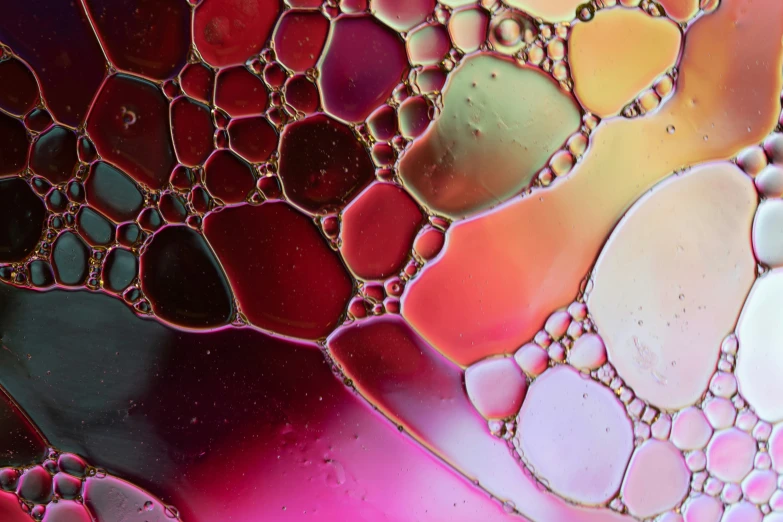 liquid bubbles and bubbles on a surface