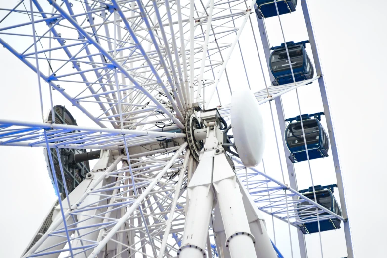 an image of a ferris wheel on the air