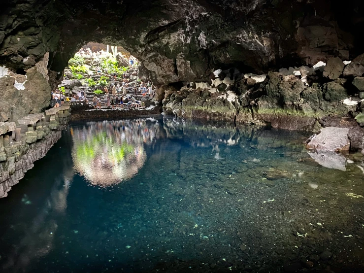 the large caves have water inside of them