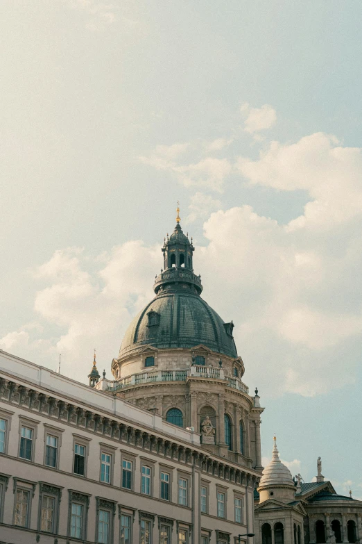 the building has a dome on top