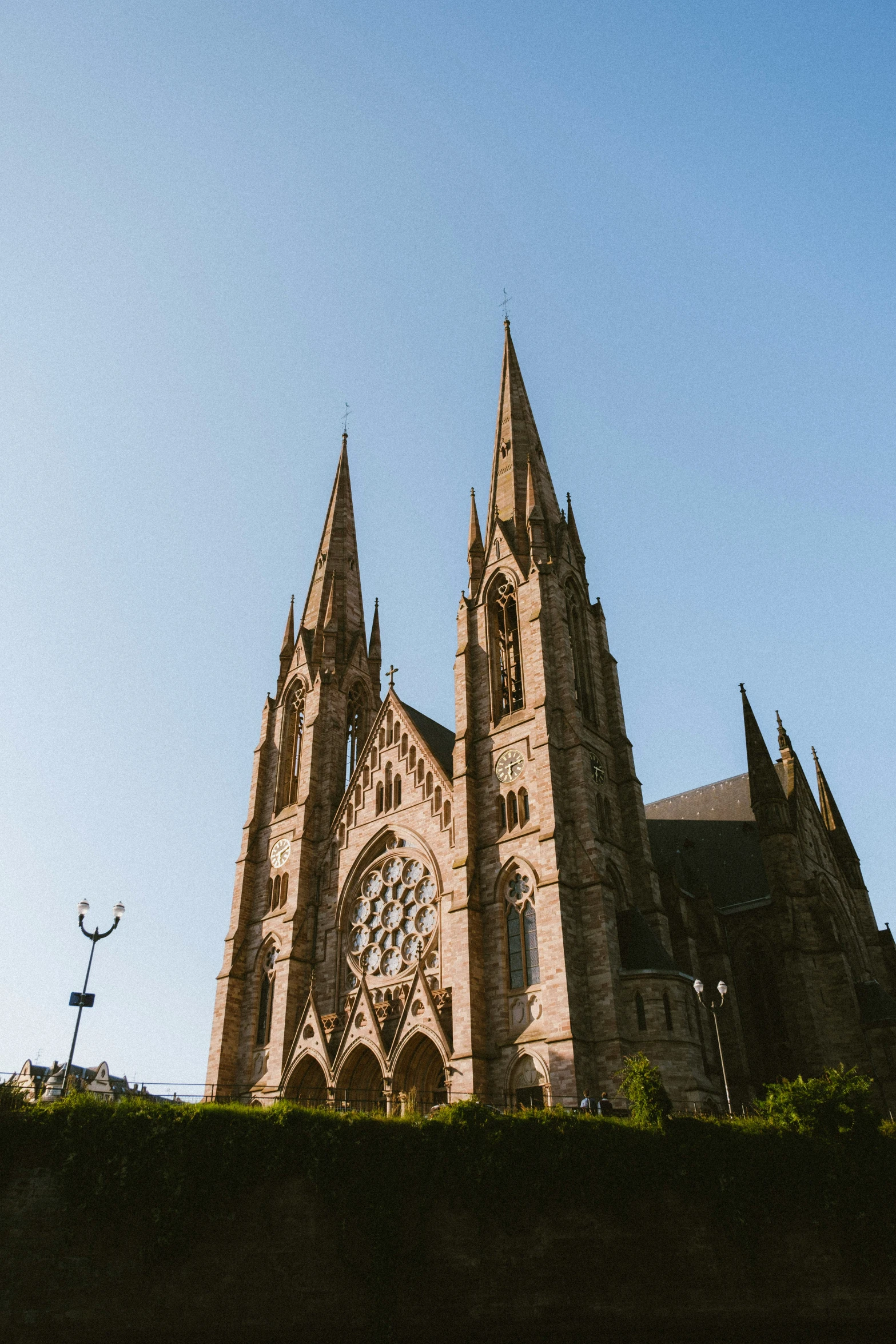 this is an image of an old church in the day