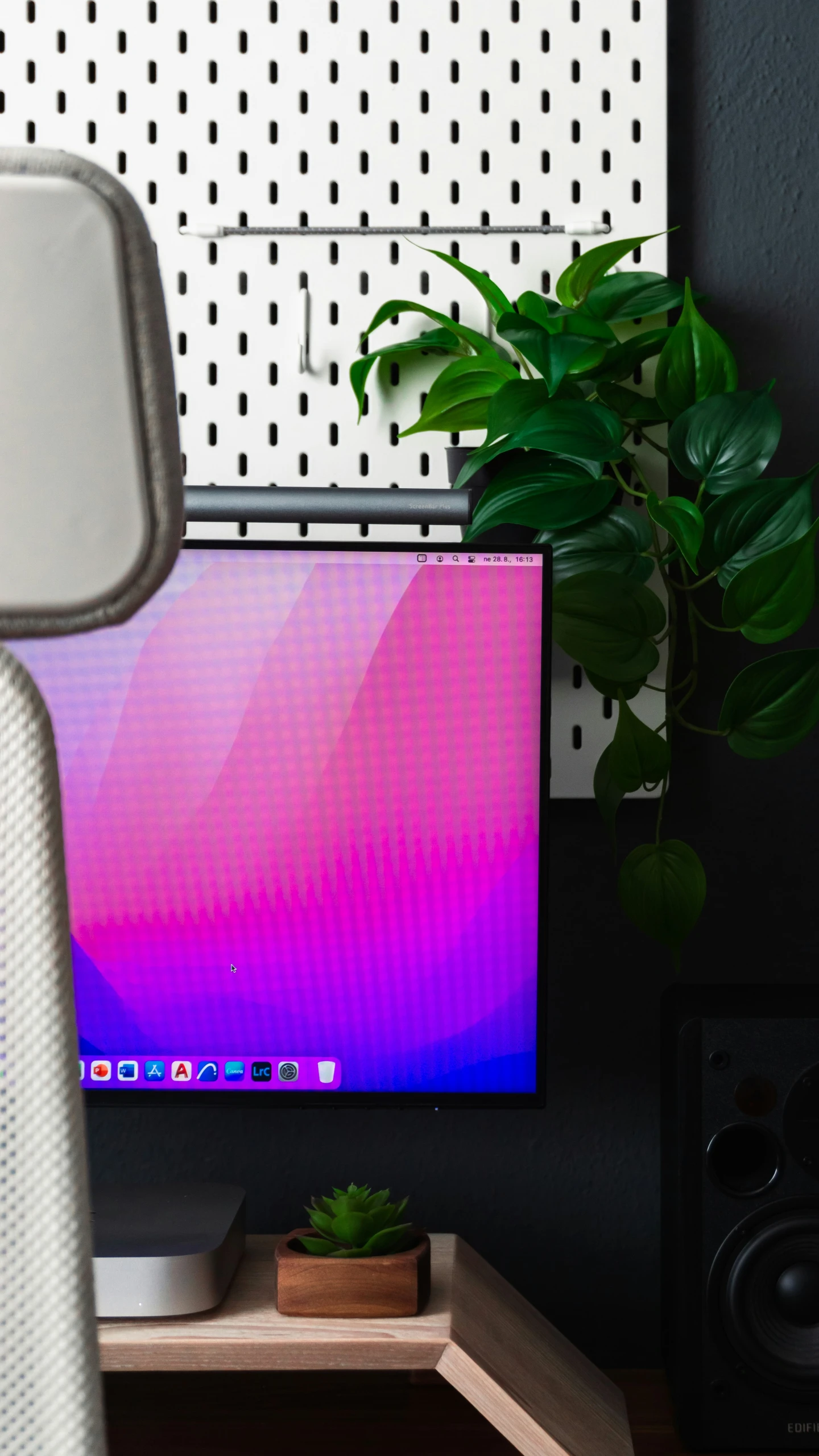 a desktop computer monitor sitting on top of a desk