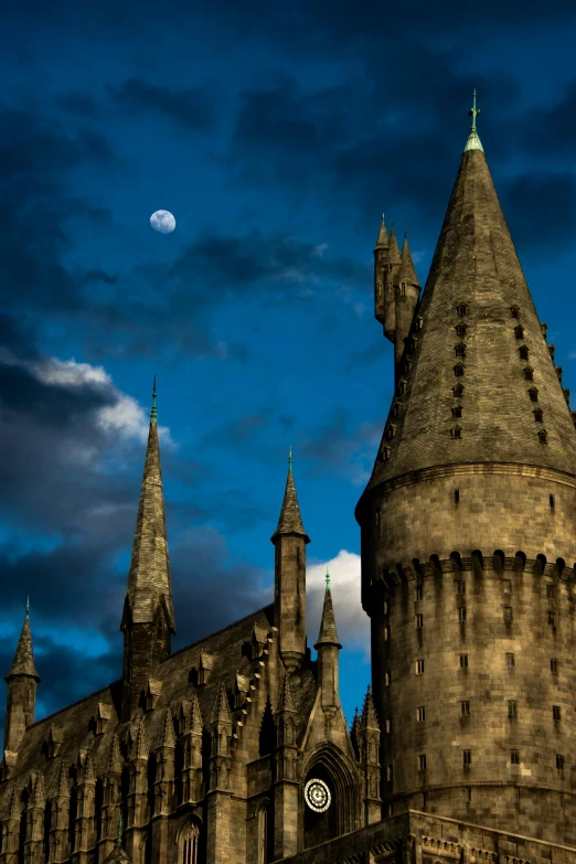 the cathedral is shown as it stands out at night