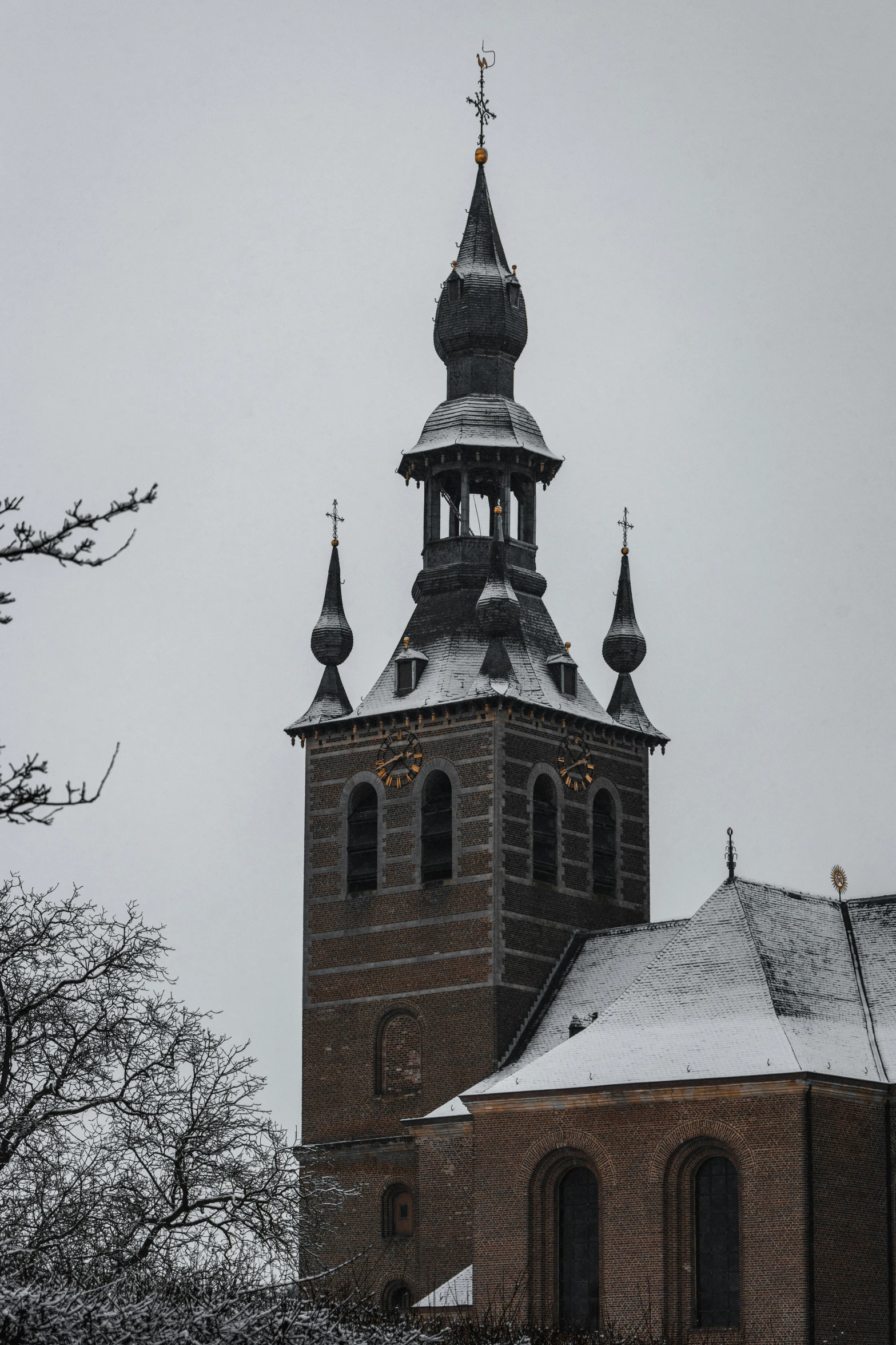 the large building has a tower on top