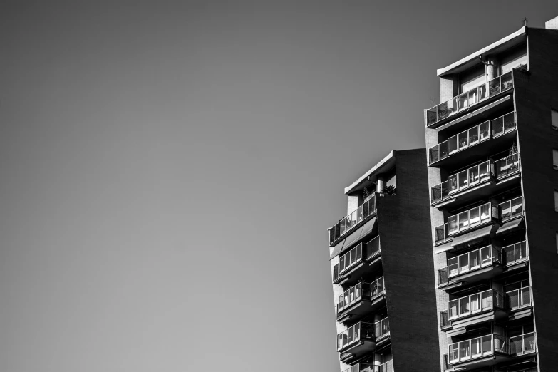 the building in the black and white po looks like some kind of apartment