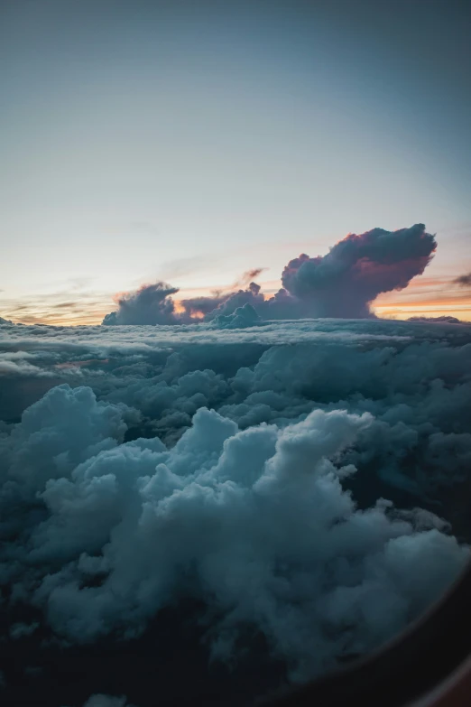 a cloudy sky that is full of clouds