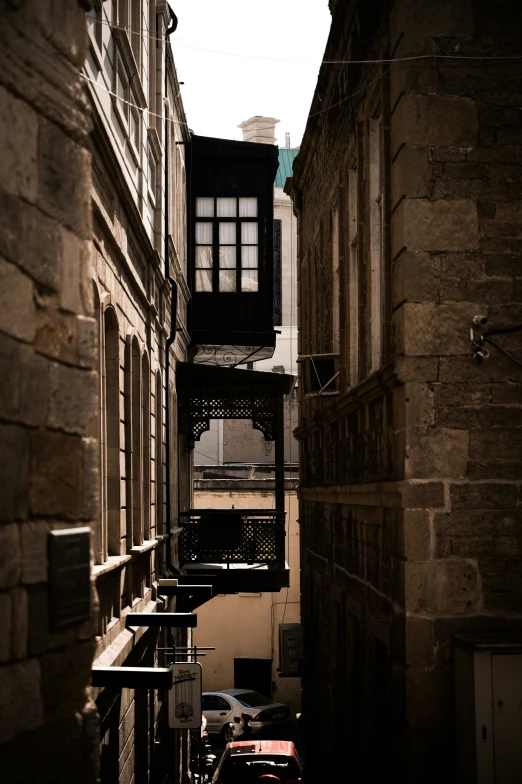 view of a building from the side of another building