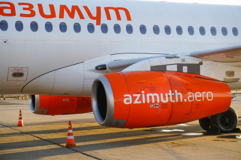 an image of an airplane in motion on the runway