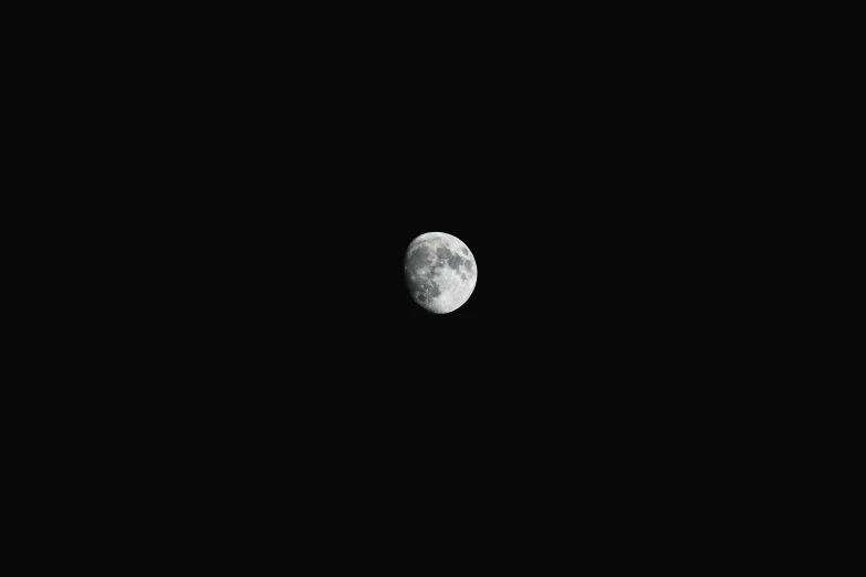 a black and white image of a full moon