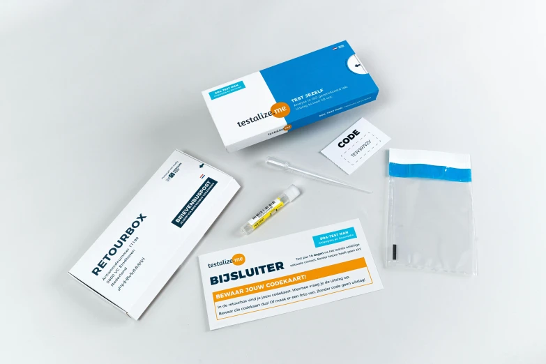 medicine supplies are arranged in the shape of an envelope