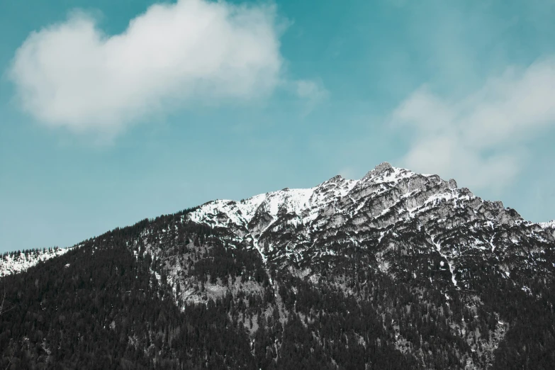 snow covered mountains with a sky background