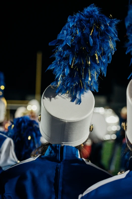 there are many hats that have feathers on them