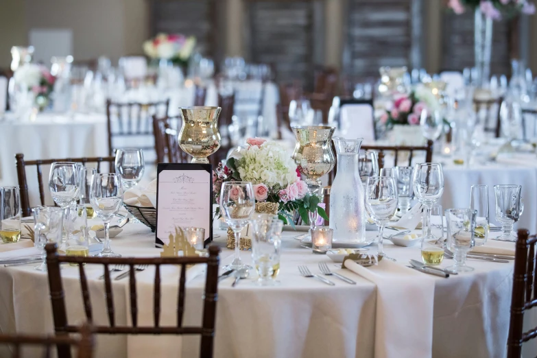 an image of wedding reception tables set up