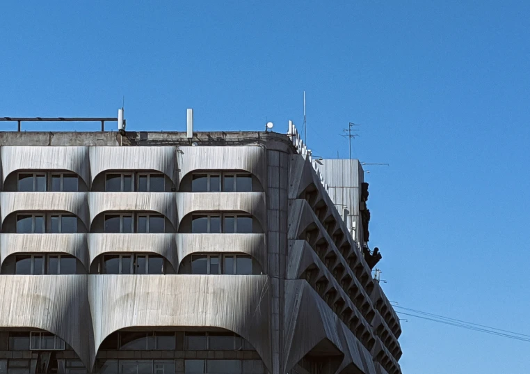 this is an image of a building with windows