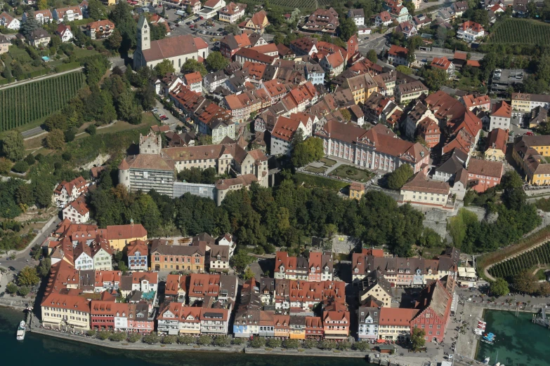 an aerial po of several small residential buildings