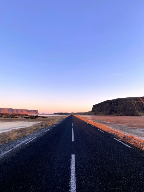 a road running through the middle of nowhere