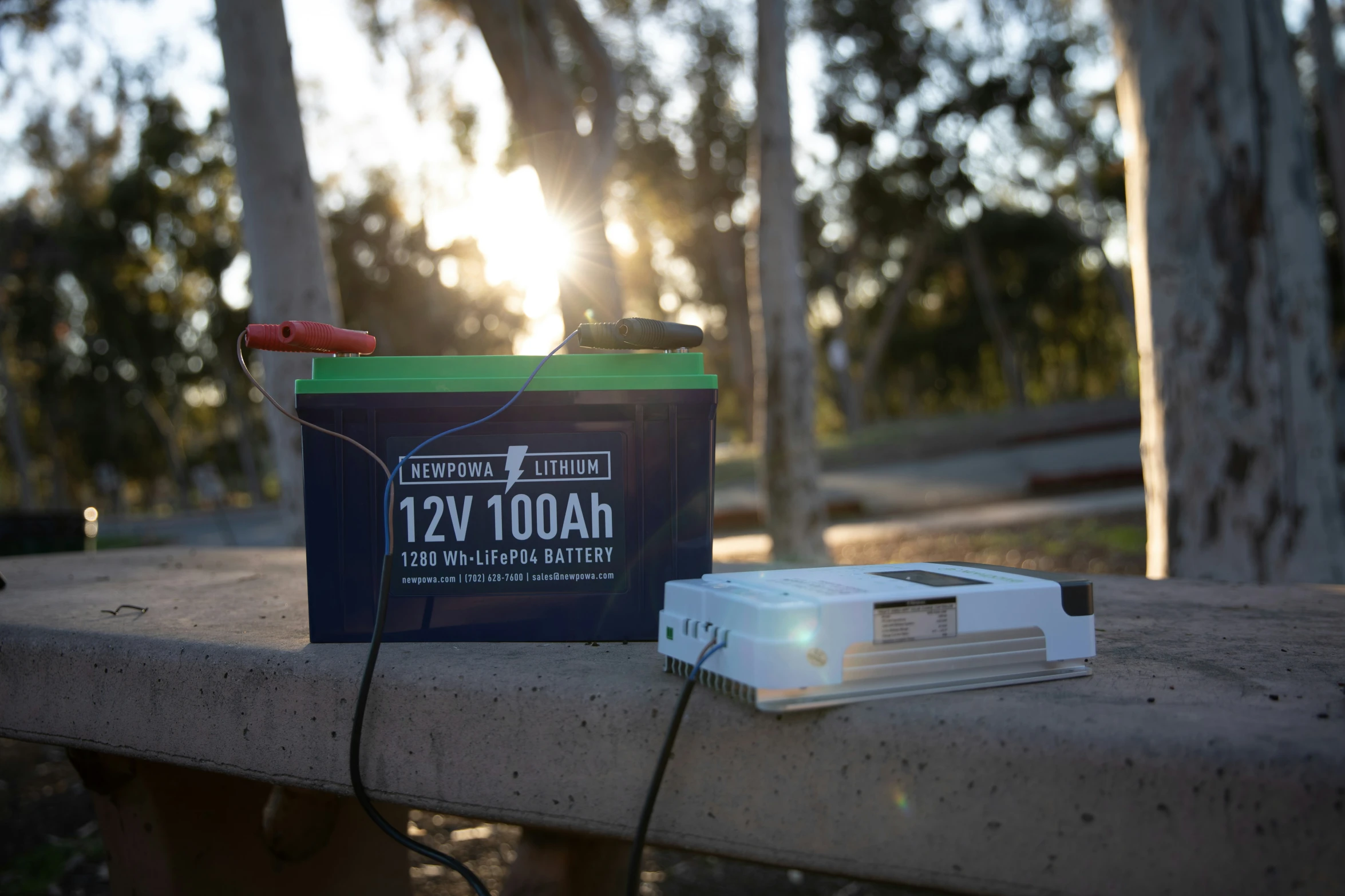 a couple of items sitting on top of a bench