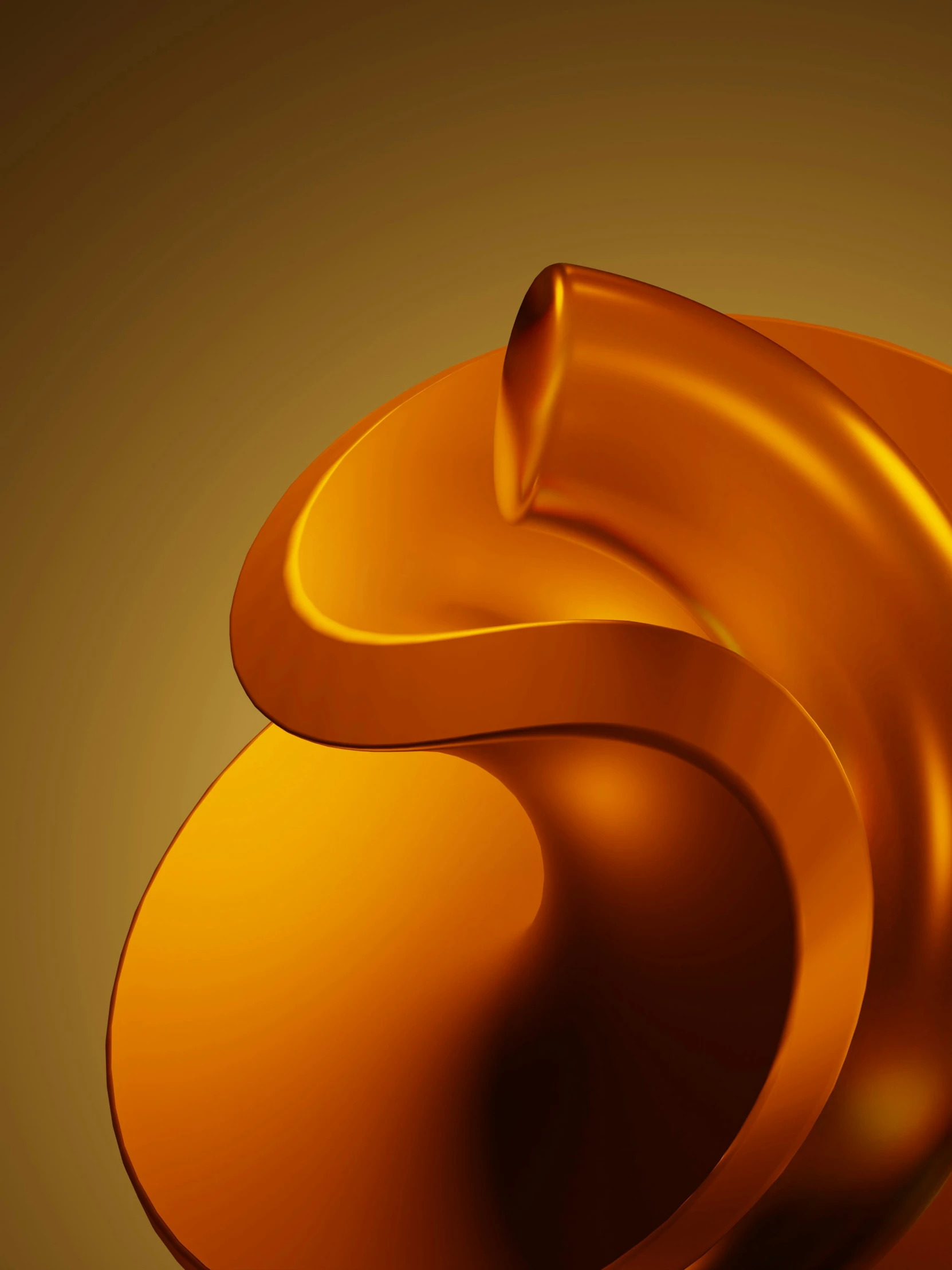 an abstract image of wavy shapes in a yellow background