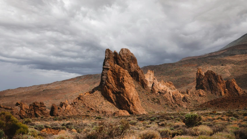 very large rocks that are in a valley