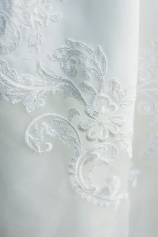 a closeup of a fabric that looks like lace