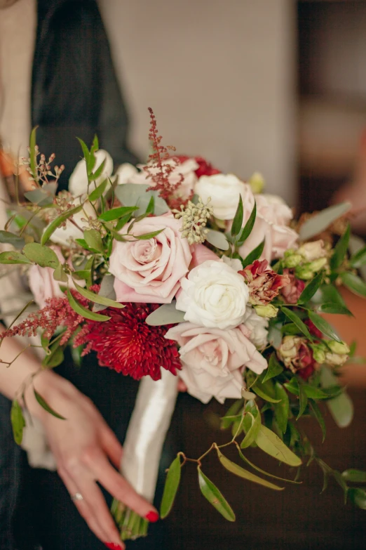 wedding bouquet, the bride holding in her hands