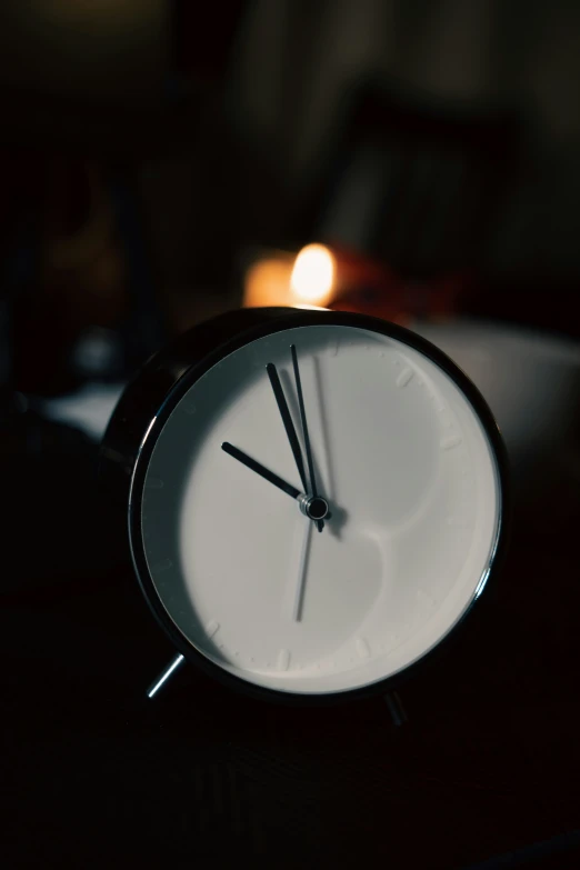 a clock that is sitting on a table