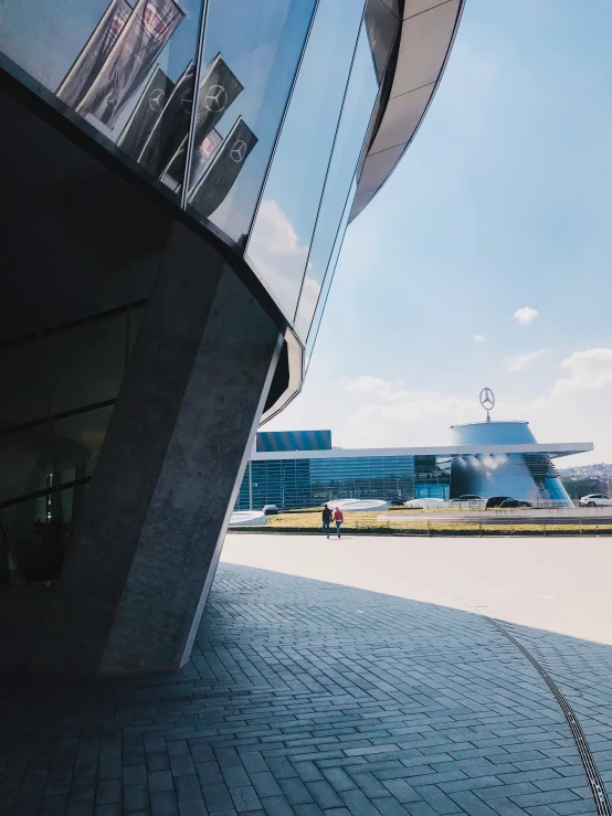 an image of an airplane that is outside of the building