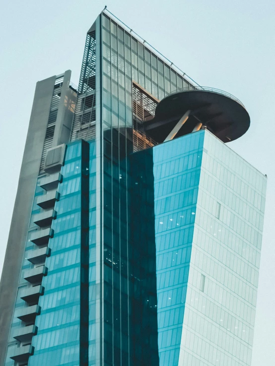 an abstract image of the side of a tall building