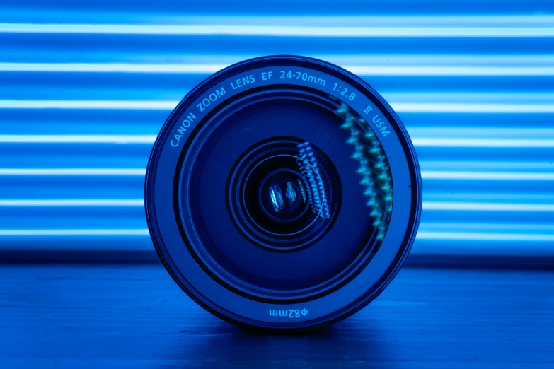 an image of a camera lens on a table