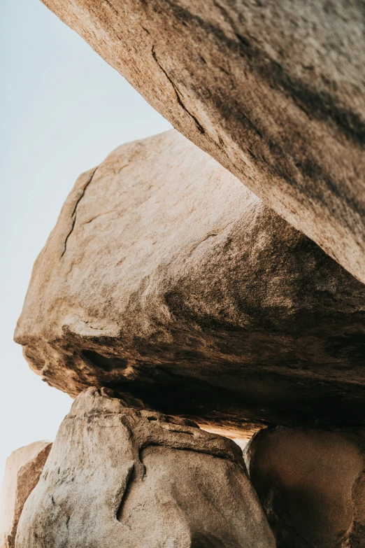 a stone structure made of various shapes and sizes