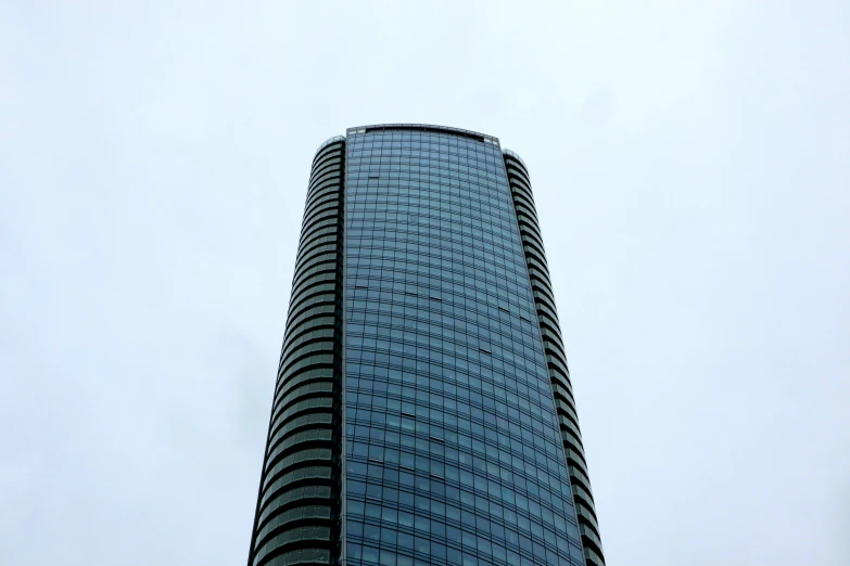 a very tall building with a very long line of windows