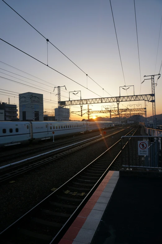 a train that is sitting on the tracks