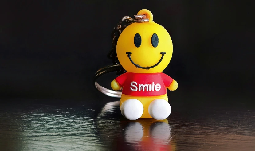 this item is smiley face with smile on it