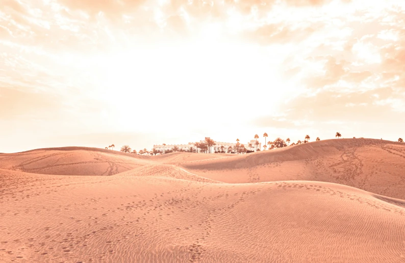 desert terrain that has been made out of sand