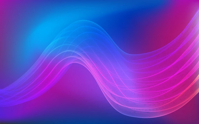 a very long wavy purple and pink background with a big, blue wave