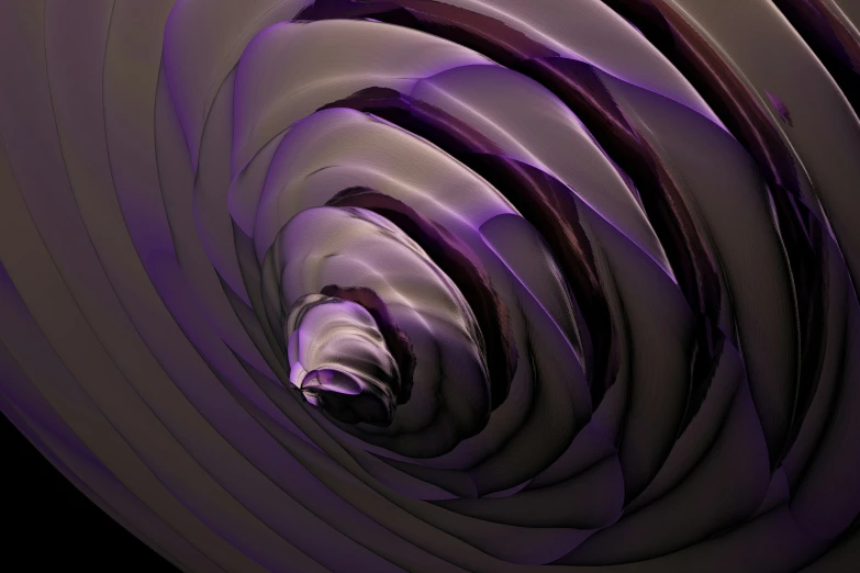 a po taken inside of an abstract circular object