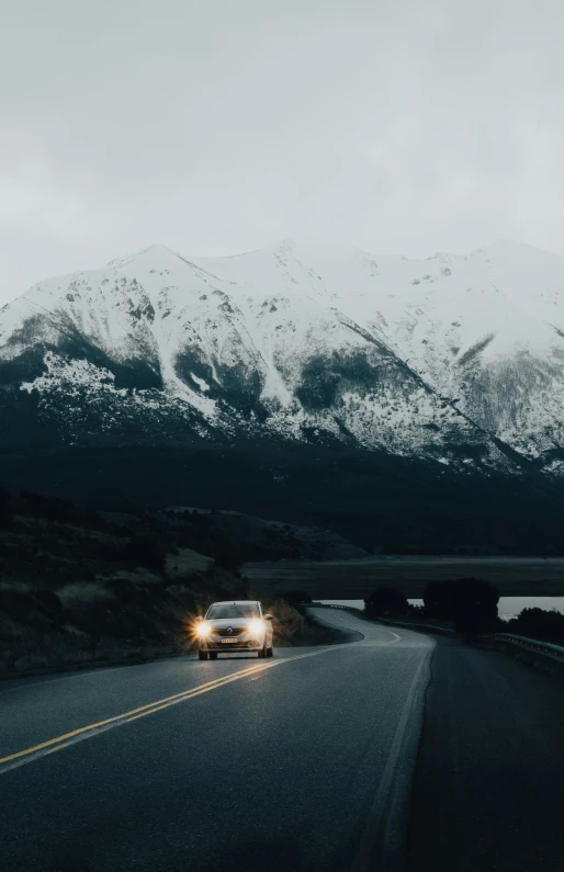 the back end of a car on a highway