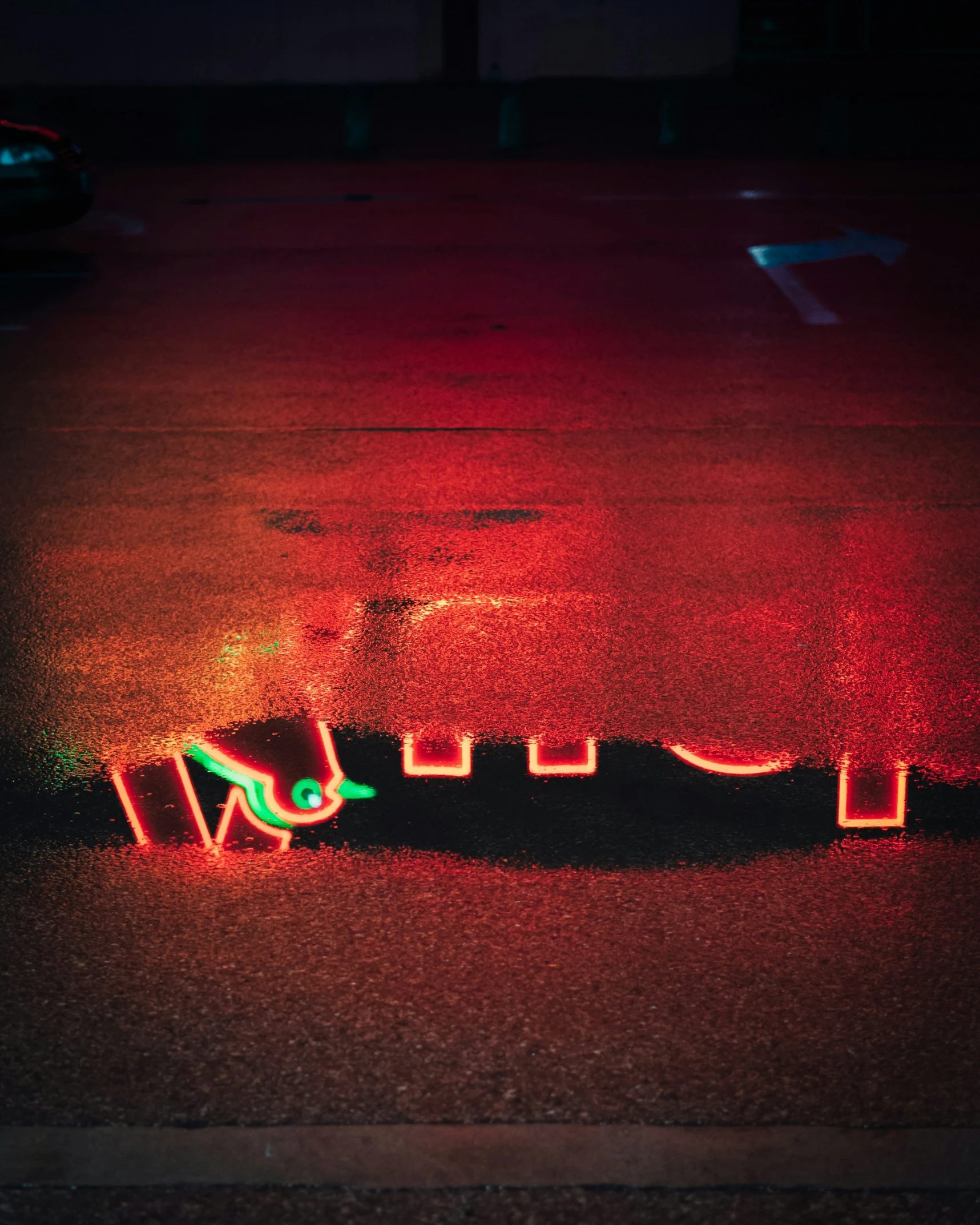 the city word neon is displayed with some lights