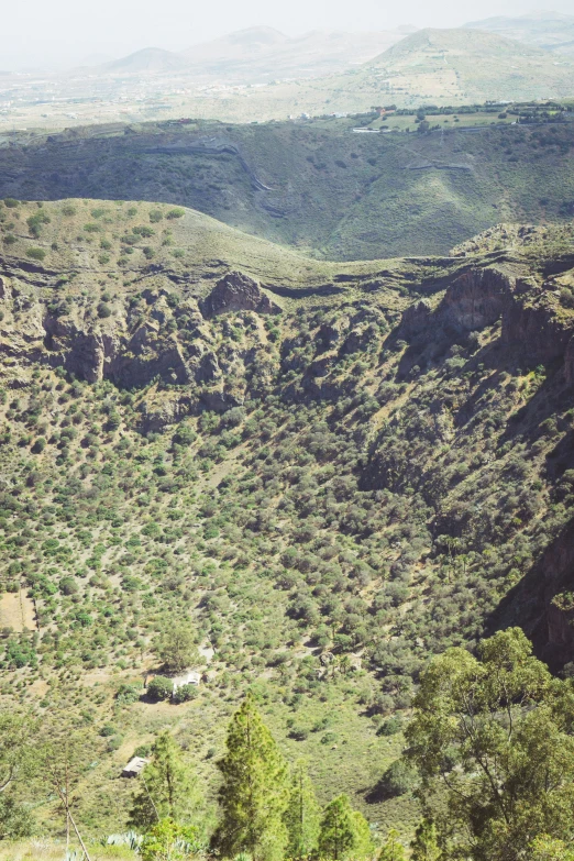 an overlook of an area that has very pretty scrub land