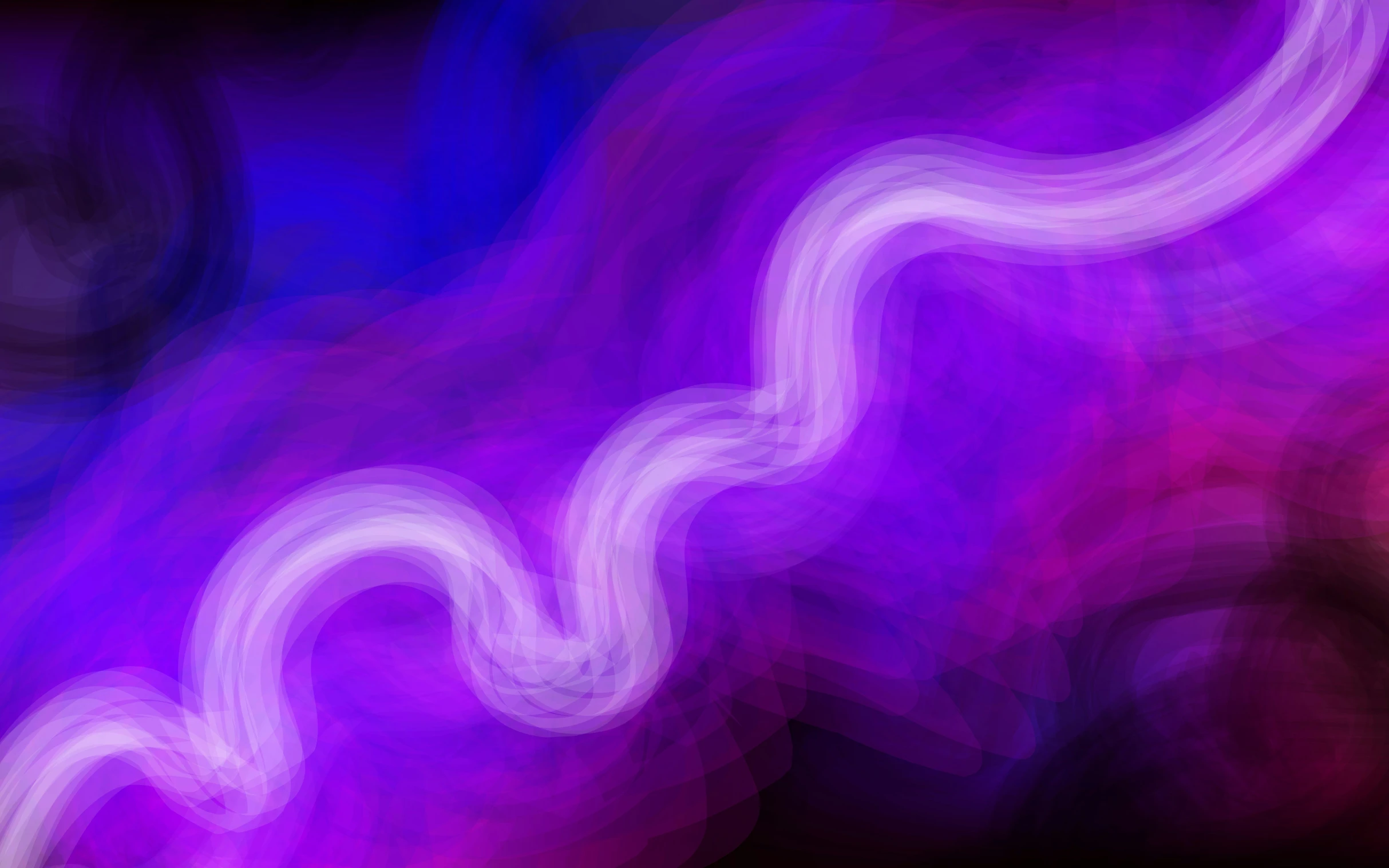 a purple and pink wave on top of a black background