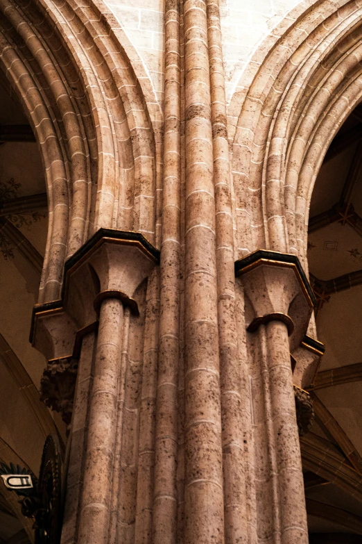 two very tall, decorative stone structures that look like an elephant