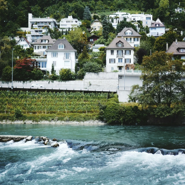 a stream with water rushing over the rocks