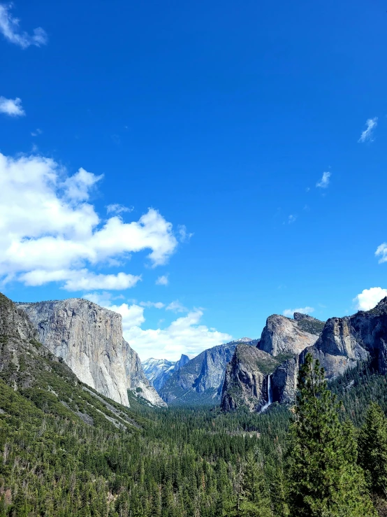 large mountain landscape with a sky in the background