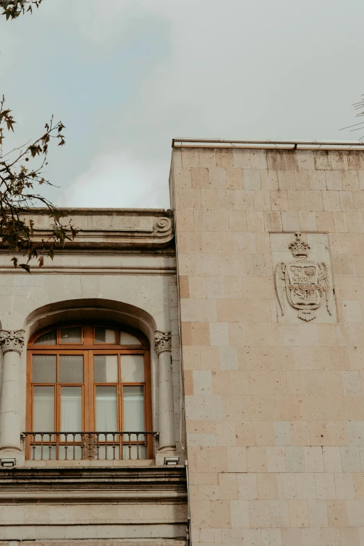 some old style windows and a building